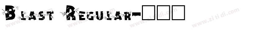 Blast Regular字体转换